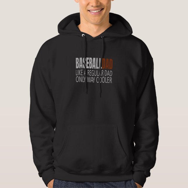 Sudadera Papá de béisbol Baseballdad Como un papá normal pe (Anverso)