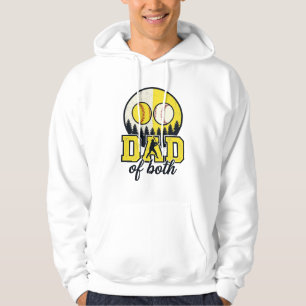 Sudadera Papá de béisbol y sóftbol de ambos diseño vectoria