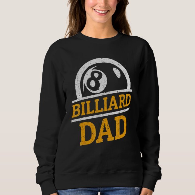 Sudadera Papá de billar - Equipo de billar pool (Anverso)