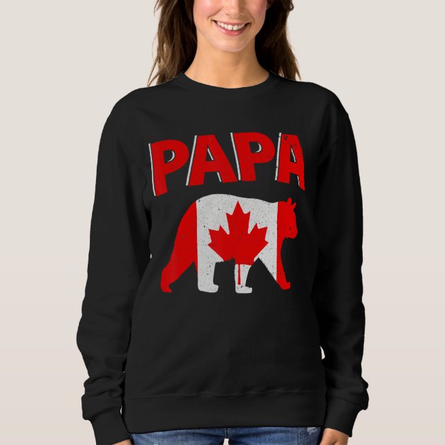 Sudadera Papa de Canadá porta el Día del Padre Canadiense (Anverso)