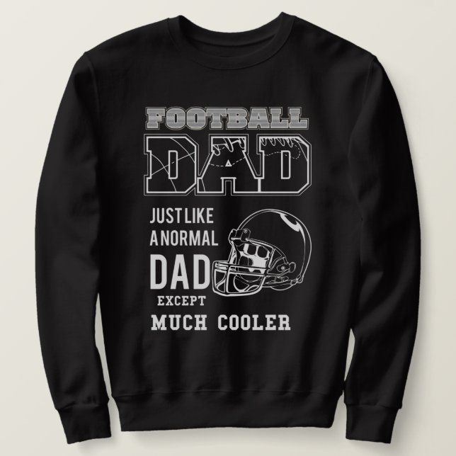 Sudadera Papá de fútbol igual que un papá normal  (Anverso del diseño)