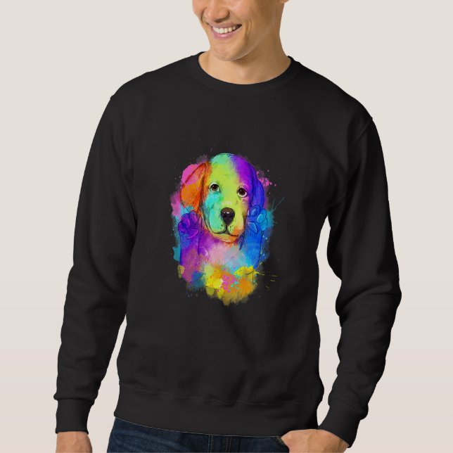 Sudadera Papa de gato de perro cúrcuta Imprimir animal Hari (Anverso)