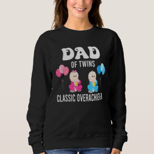 Sudadera Papá De Gemelos Clásico Superachiever Padre Genial