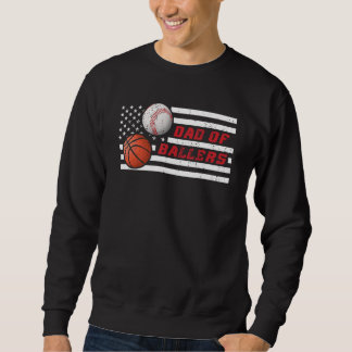 Sudadera Papá de Hombres de Baloncesto Béisbol y Baloncesto