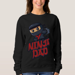 Sudadera Papá De La Familia Nacida Ninja Warrior Matching