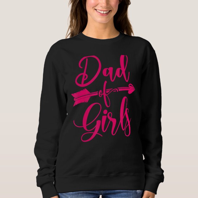 Sudadera Papá de los Chicas, padre, padre, padre de (Anverso)