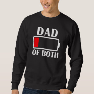 Sudadera Papá De Los Dos Papás De Batería Baja Cansado