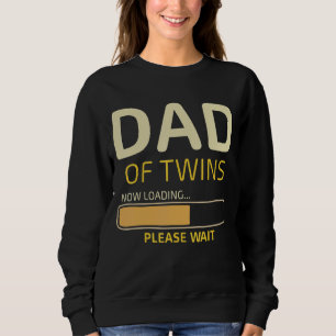 Sudadera Papá de los gemelos cargando el día del padre Humo