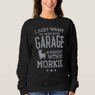 Sudadera Papá de Morkie Coche Garaje Lugar de Encuentro Hom