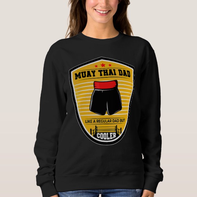 Sudadera Papá de Muay Thai como un papá regular pero más ge (Anverso)