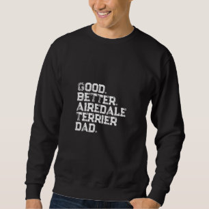 Sudadera Papá de terrier airedale bueno mejor hombre