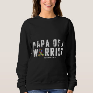 Sudadera Papa De Un Guerrero Autismo Conciencia Familia Vin