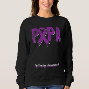 Sudadera Papa de un Guerrero Epilepsia Papa Listón Morado S