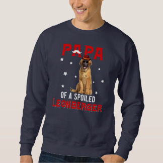 Sudadera Papá de un Leonberger malcriado feliz día del padr