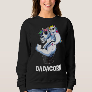 Sudadera Papá De Unicornio Del Cumpleaños Dadacorn Chica Pr