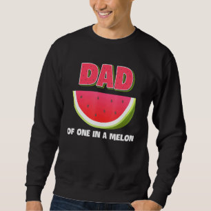 Sudadera Papá De Uno En Una Melón De Agua De La Familia Mel
