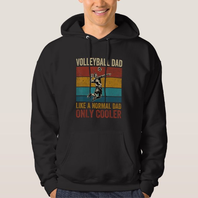 Sudadera Papá de voleibol como un papá normal solo que más  (Anverso)