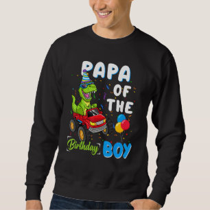 Sudadera Papá Del Camión Monstruo De Dinosaurios De Bday Bo