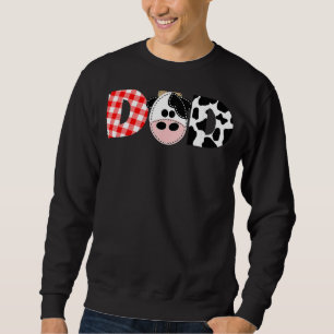Sudadera Papá Del Cumpleaños De La Granja De Vacas Muchacha