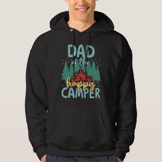 Sudadera Papá del Feliz Camper Primer Fiesta de Cumpleaños  (Anverso)