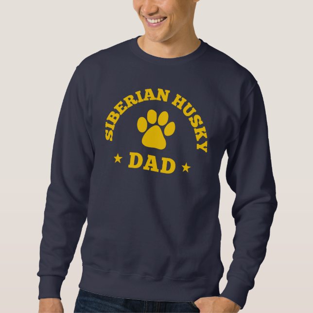 Sudadera Papá del husky siberiano (Anverso)