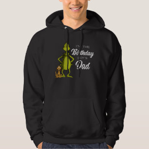 Sudadera Papá del niño cumpleañero Grinch Pizarra