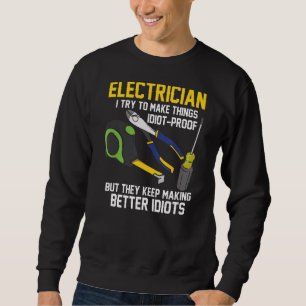Sudadera Papá Des, ingeniero eléctrico técnico eléctrico