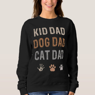 Sudadera Papá, el gato del perro infantil para el día del p