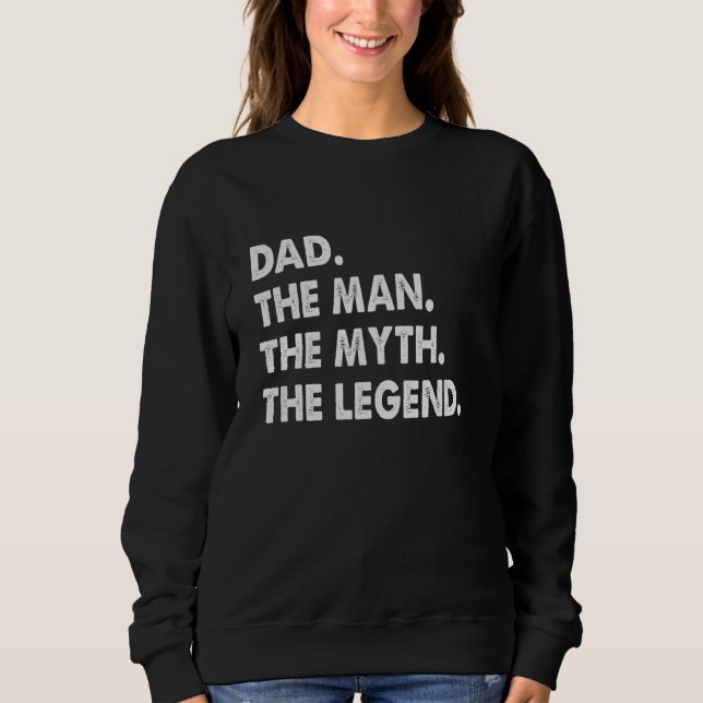 Sudadera Papá el hombre el mito el padre de la leyenda (Anverso)