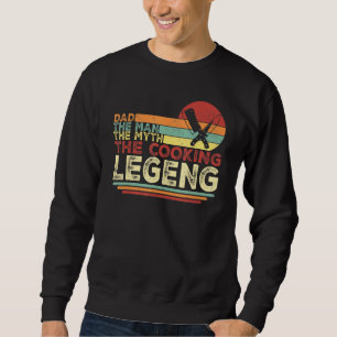 Sudadera Papá El Hombre El Mito El Padre Vintage Cocinero