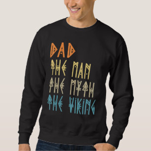 Sudadera Papá El Hombre El Mito El Viking