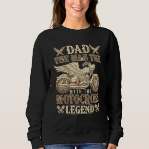 Sudadera Papá El Hombre El Mito La Leyenda del Motocross Mo