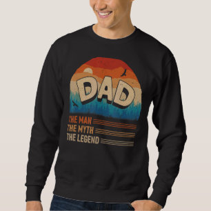Sudadera Papá El Hombre El Mito La Leyenda Los Hombres Retr