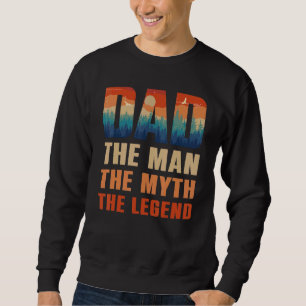 Sudadera Papá El Hombre El Mito La Leyenda Los Hombres Retr