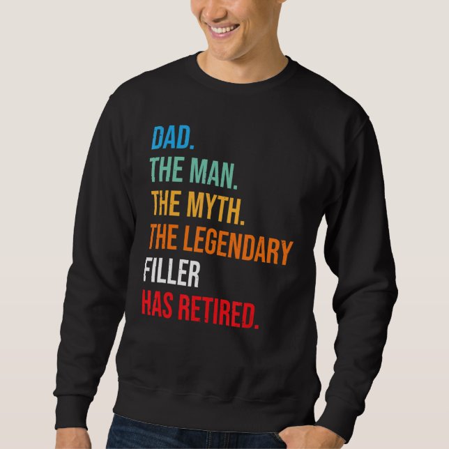 Sudadera Papá El Legendario Filler Se Ha Retirado (Anverso)