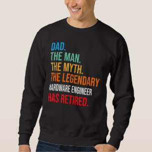 Sudadera Papá El Legendario Ingeniero De Hardware Se Ha Ret