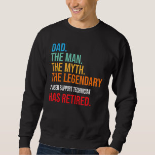 Sudadera Papá El Legendario Técnico De Soporte Para Usuario