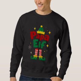 Sudadera Papa Elf Christmas Family Pajama Design