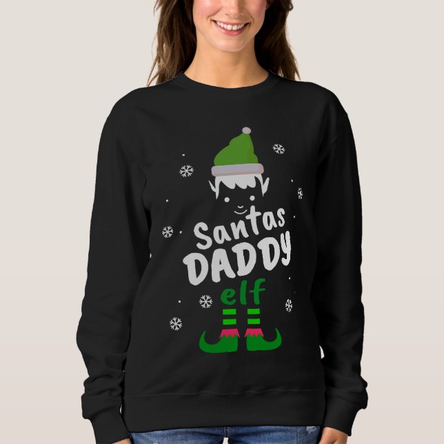 Sudadera Papá Elfo  Grupos Familiares de Elfos de Navidad d (Anverso)