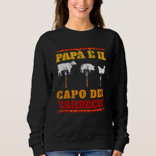 Sudadera Papá Es El Jefe De La Parrilla Serial Gri