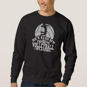 Sudadera Papá es mi favorito para jugar al voleibol