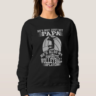 Sudadera Papá es mi jugador favorito de voleibol, deporte o