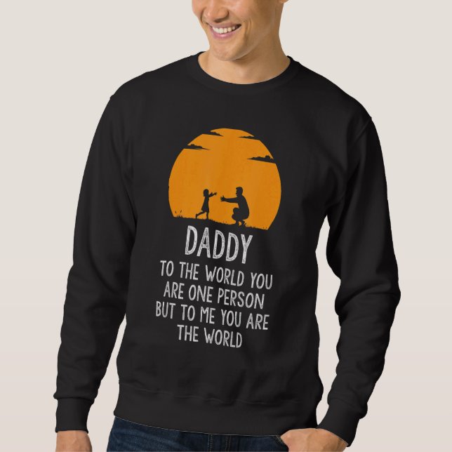 Sudadera Papá es mi mundo (Anverso)