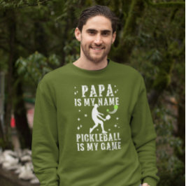 Sudadera PAPA es mi nombre PICKLEBALL es mi regalo para DAD