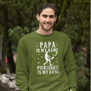 Sudadera PAPA es mi nombre PICKLEBALL es mi regalo para DAD
