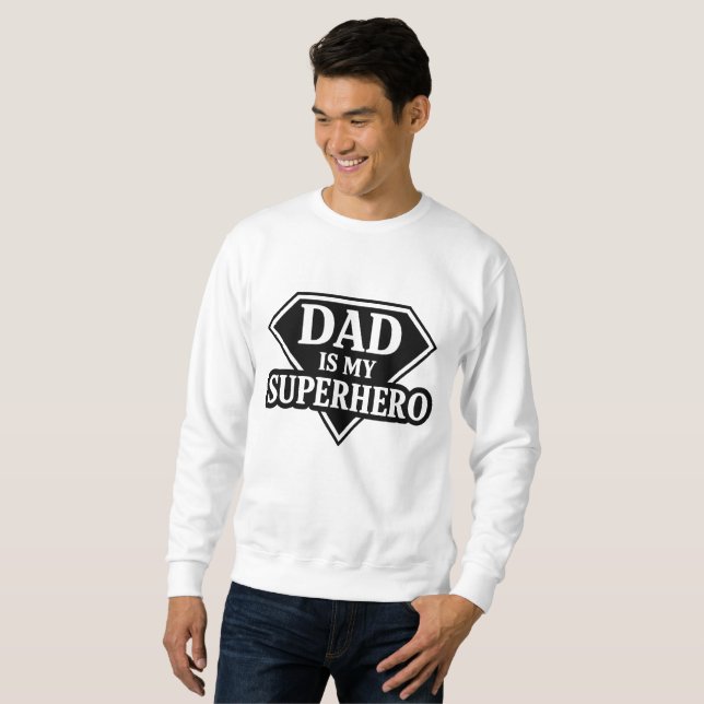 Sudadera Papá es mi superhéroe (Anverso completo)