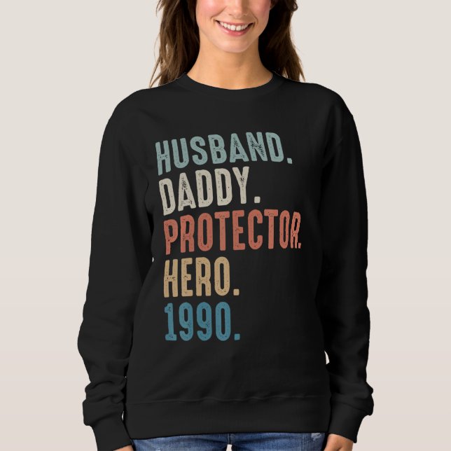 Sudadera Papá Esposo Héroe De Protector Mejor Papá Desde 19 (Anverso)