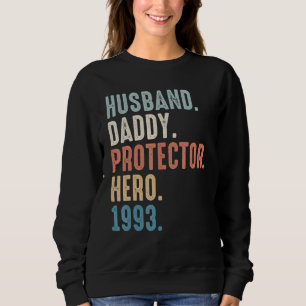Sudadera Papá Esposo Héroe De Protector Mejor Papá Desde 19