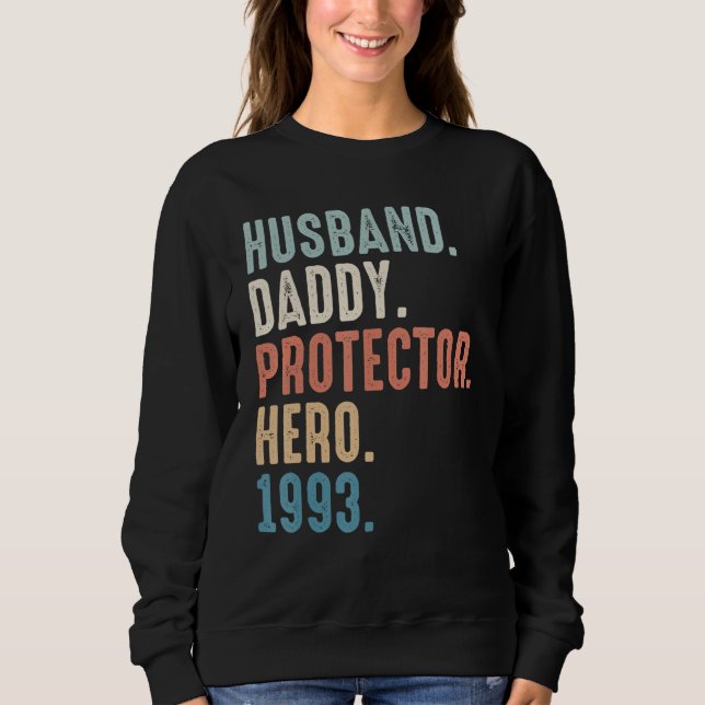 Sudadera Papá Esposo Héroe De Protector Mejor Papá Desde 19 (Anverso)
