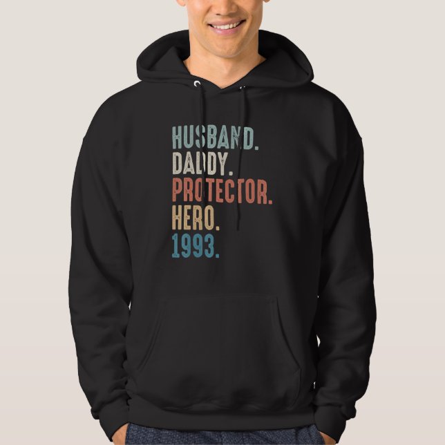 Sudadera Papá Esposo Héroe De Protector Mejor Papá Desde 19 (Anverso)